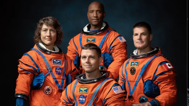 האסטרונאוטים שישוגרו במשימת ארטמיס 2 (צילום: צילום מסך)