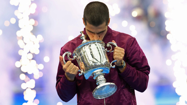 הטניסאי הספרדי קרלוס אלקראס (צילום: רויטרס)