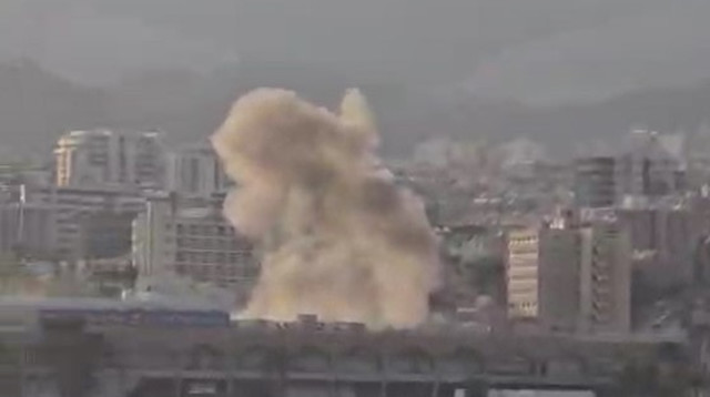 פגיעת כטב"ם באילת (צילום: ללא קרדיט)