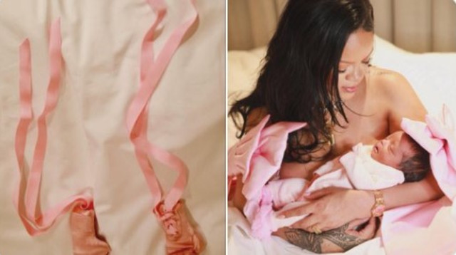 ריהאנה ילדה בת (צילום: צילום מסך רשת X)