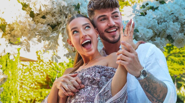 טניה לאורן ובן זוגה קווין מאורסים (צילום: יחצ)