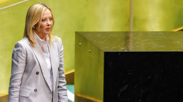 ג'ורג'יה מלוני, ראשת ממשלת איטליה (צילום: רויטרס)