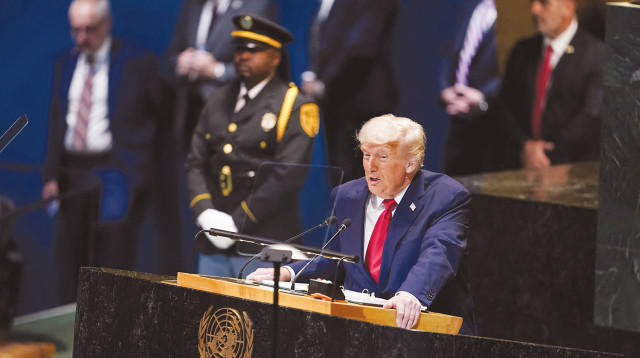 דונלד טראמפ באו"ם (צילום: רויטרס)