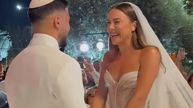 יוגב מלכה וג'וליה שחר התחתנו! (צילום: ליאל פרץ)