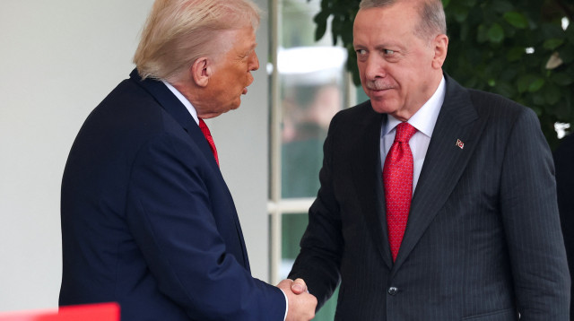 רג'פ טאיפ ארדואן ודונלד טראמפ בבית הלבן (צילום: רויטרס)