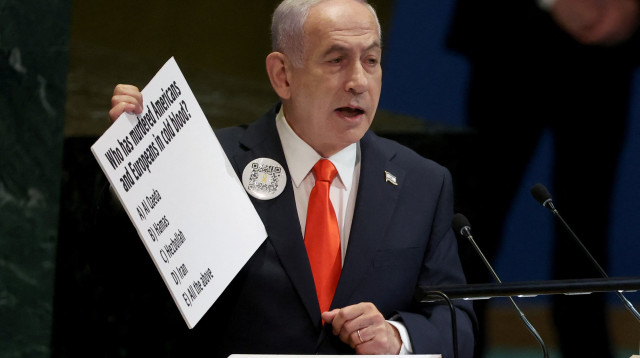 נאום נתניהו באו"ם (צילום: רויטרס)