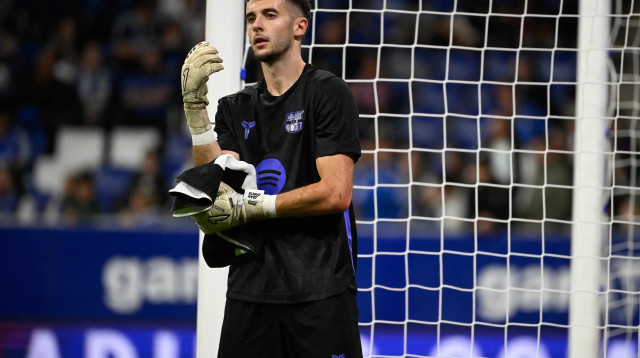 שוער ברצלונה, ז'ואן גרסיה (צילום: GettyImages, MIGUEL RIOPA/AFP)