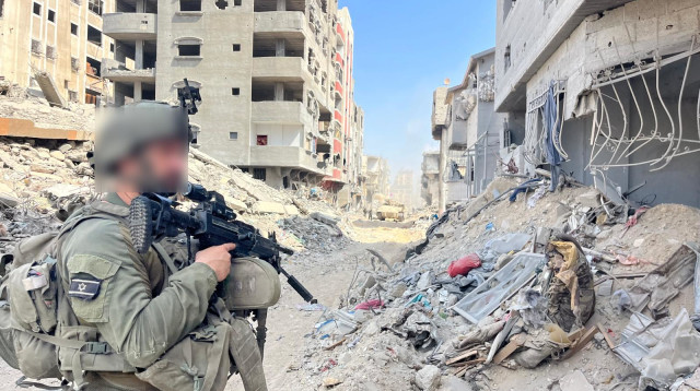 חיילי מילואים ברצועת עזה (צילום: אבי אשכנזי)