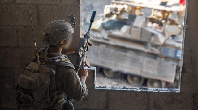 פעילות כוחות צק"ח גבעתי בעיר עזה (צילום: דובר צה"ל)