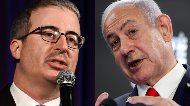 בנימין נתניהו, ג'ון אוליבר (צילום: gettyimages)