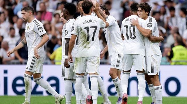 שחקני ריאל מדריד חוגגים (צילום: Gettyimages)