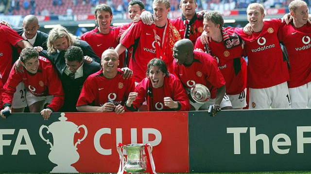 שחקני מנצ'סטר יונייטד חוגגים (צילום: Gettyimages)