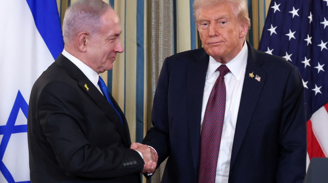 דונלד טראמפ, בנימין נתניהו (צילום: REUTERS/Jonathan Ernst)