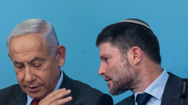 בצלאל סמוטריץ', בנימין נתניהו (צילום: יונתן זינדל, פלאש 90)