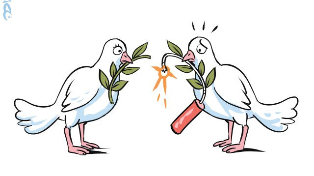 "שלום אזורי במזרח התיכון כולו הוא בגדר פנטזיה" (צילום: איור: איציק סמוכה)