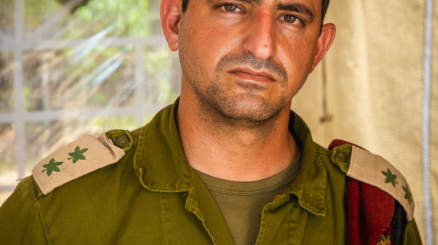 סא"ל עידו סיטון - מפקד יחידת לוט"ר היוצא (צילום: ניר קידר)