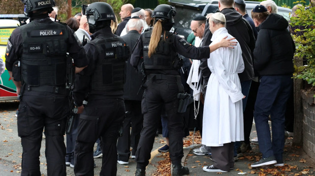 זירת הפיגוע, מנצ'סטר, יום כיפור (צילום: רויטרס)