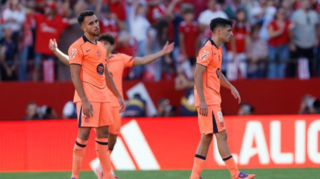 שחקני ברצלונה מאוכזבים (צילום: GettyImages)