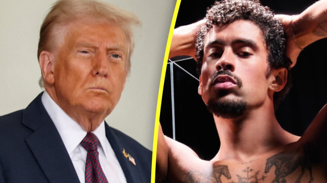 באד באני, טראמפ (צילום: רויטרס,מריו סורנטי)