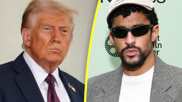 באד באני, טראמפ (צילום: Cindy Ord/Getty Images for FLC)