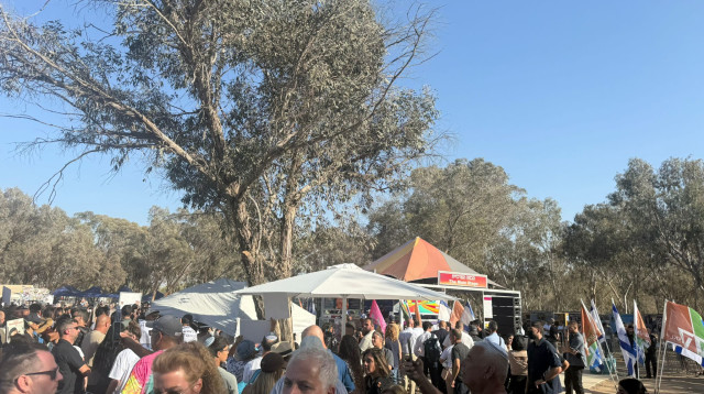 אירועי הזיכרון במסיבת הטבע נובה (צילום: ללא קרדיט)