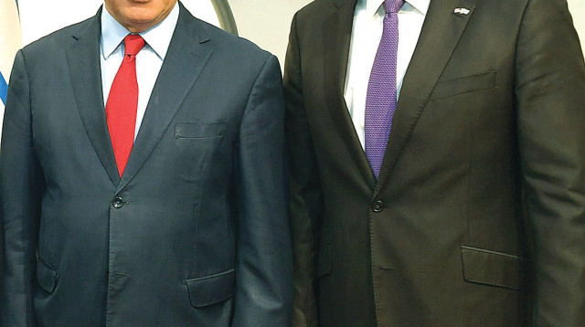 רון דרמר ובנימין נתניהו במעון ראש הממשלה (צילום: קובי גדעון לע"מ)