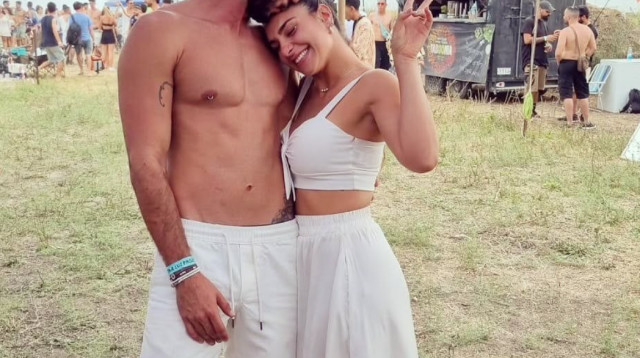 רועי שלו ומפל אדם ז"ל (צילום: רשתות חברתיות)