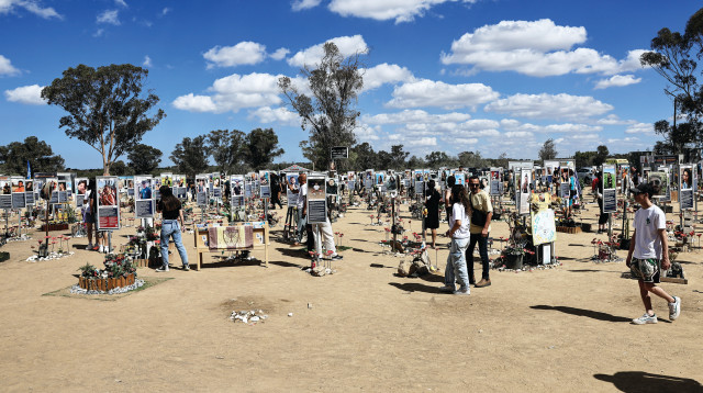 טקס זיכרון נובה 7 באוקטובר 2025 (צילום: צפריר אביוב, פלאש 90)