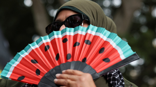 מפגינה פרו פלסטינית בסידני אוסטרליה (צילום: רויטרס)