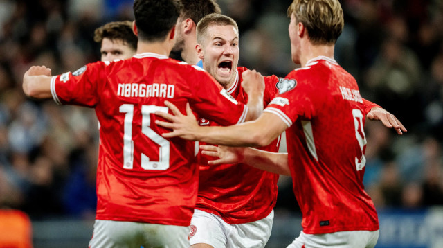 יואכים אנדרסן שחקני נבחרת דנמרק (צילום: רויטרס)