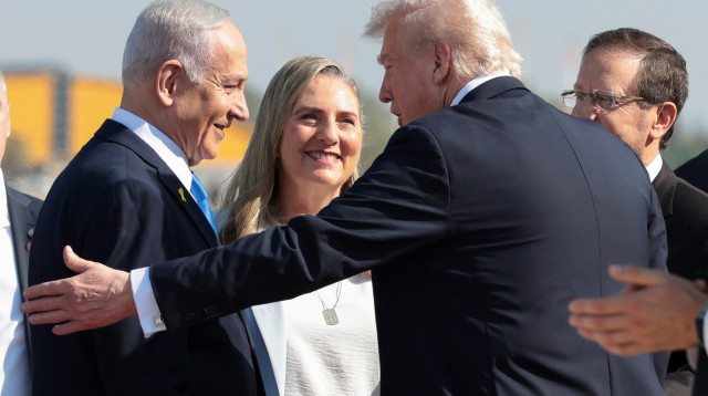 בנימין נתניהו, דונלד טראמפ (צילום: REUTERS/Evelyn Hockstein)