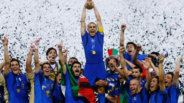 נבחרת איטליה בגמר מונדיאל 2006 (צילום: By: Shaun Botterill)