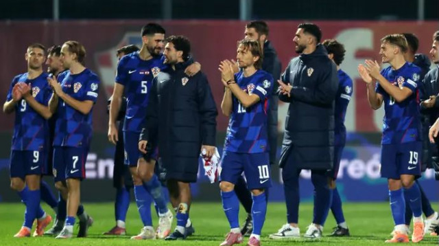 קרואטיה חזרה לנצח והיא על סף העפלה למונדיאל (צילום: רויטרס)