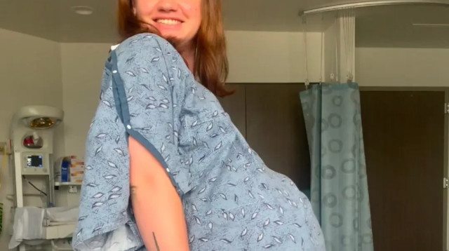 שלבי מרטין, ילדה תינוק במשקל 5.8 ק״ג (צילום: צילום מסך מתוך טיקטוק)