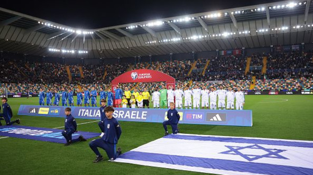 נבחרת ישראל מול נבחרת איטליה (צילום: Jonathan Moscrop)
