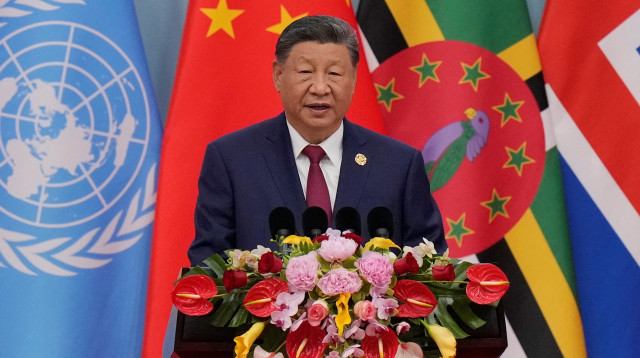 נשיא סין שי ג'ינפינג בוועידת הנשים העולמית (צילום: רויטרס)