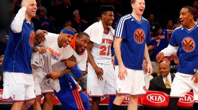 שחקני ניו יורק ניקס, 2013 (צילום: GettyImages)