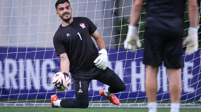 עבד יאסין שוער בני סכנין (צילום: מאור אלקסלסי)