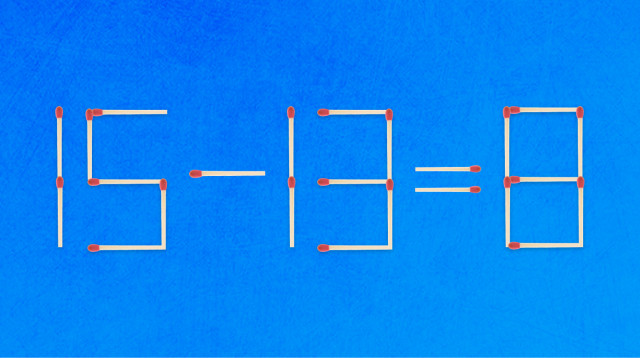 האם תצליחו לפתור את המשוואה באמצעות הזזת גפרור אחד בלבד? (צילום: מערכת מעריב)