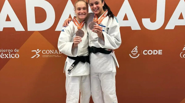 תמר מלכה וגפן פרימו בגראנד פרי גוואדרלחארה (צילום: אתר רשמי, איגוד הג׳ודו)