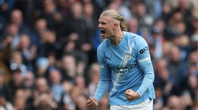 שחקן מנצ'סטר סיטי, ארלינג הולאנד (צילום: רויטרס)