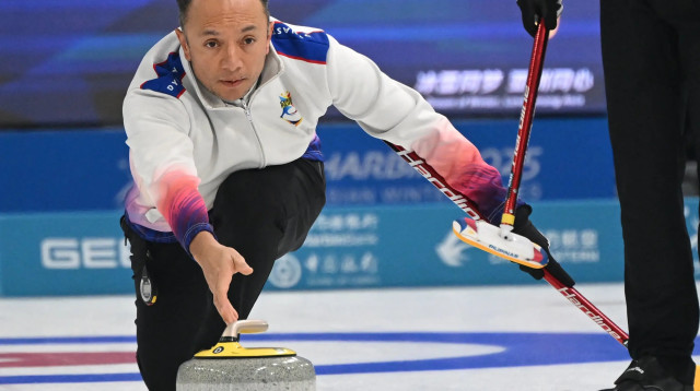 אלן פריי, שחקן נבחרת הפיליפינים בקרלינג (צילום: GettyImages, JADE GAO)