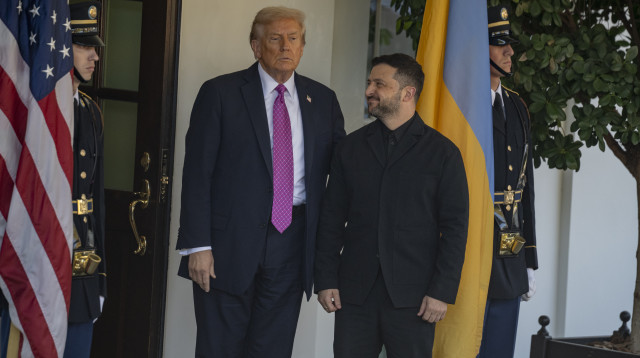 דונלד טראמפ וולודימיר זלנסקי בבית הלבן (צילום: רויטרס)