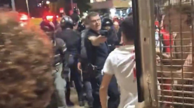 עימותים בבלומפילד (צילום: רשתות חברתיות, שימוש לפי סעיף 27 א')