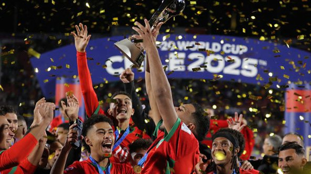 נבחרת מרוקו עד גיל 20 זוכה בטורניר (צילום: JAVIER TORRES / Contributor)