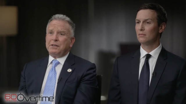 ג'ארד קושנר, סטיב ויטקוף בתוכנית "60 דקות" (צילום: צילום מסך יוטיוב)