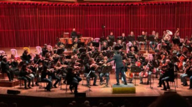 קונצרט הפילהרמונית בג’ינס - כיסאות ורודים להעלאת מודעות לסרטן השד  (צילום: יח"צ התזמורת הפילהרמונית)