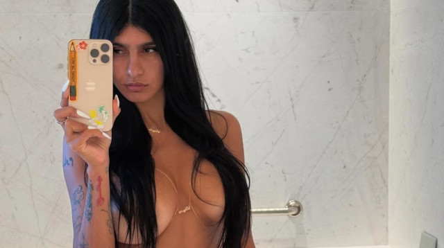 מיה קאליפה (צילום: מסך, אינסטגרם)