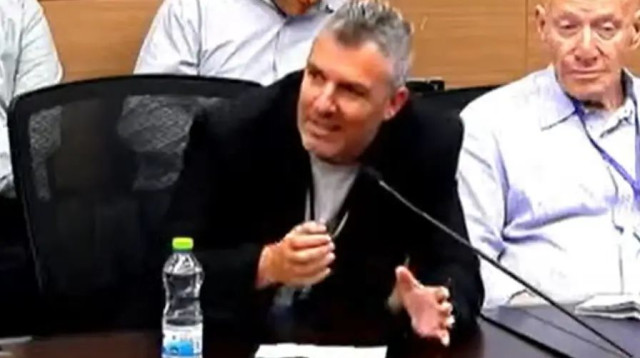 מנכ"ל הפועל תל אביב בוועדת החינוך של הכנסת (צילום: דוברות הכנסת, אורית הראל, דוברת הוועדה)