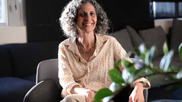 ויקי כהן אימו, של נמרוד כהן ששוחרר משבי החמאס (צילום: אבשלום ששוני)